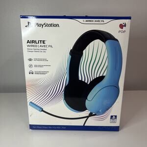 PlayStation AIRLITE Wired Stereo Gaming Headset Blue for PS5/PS4